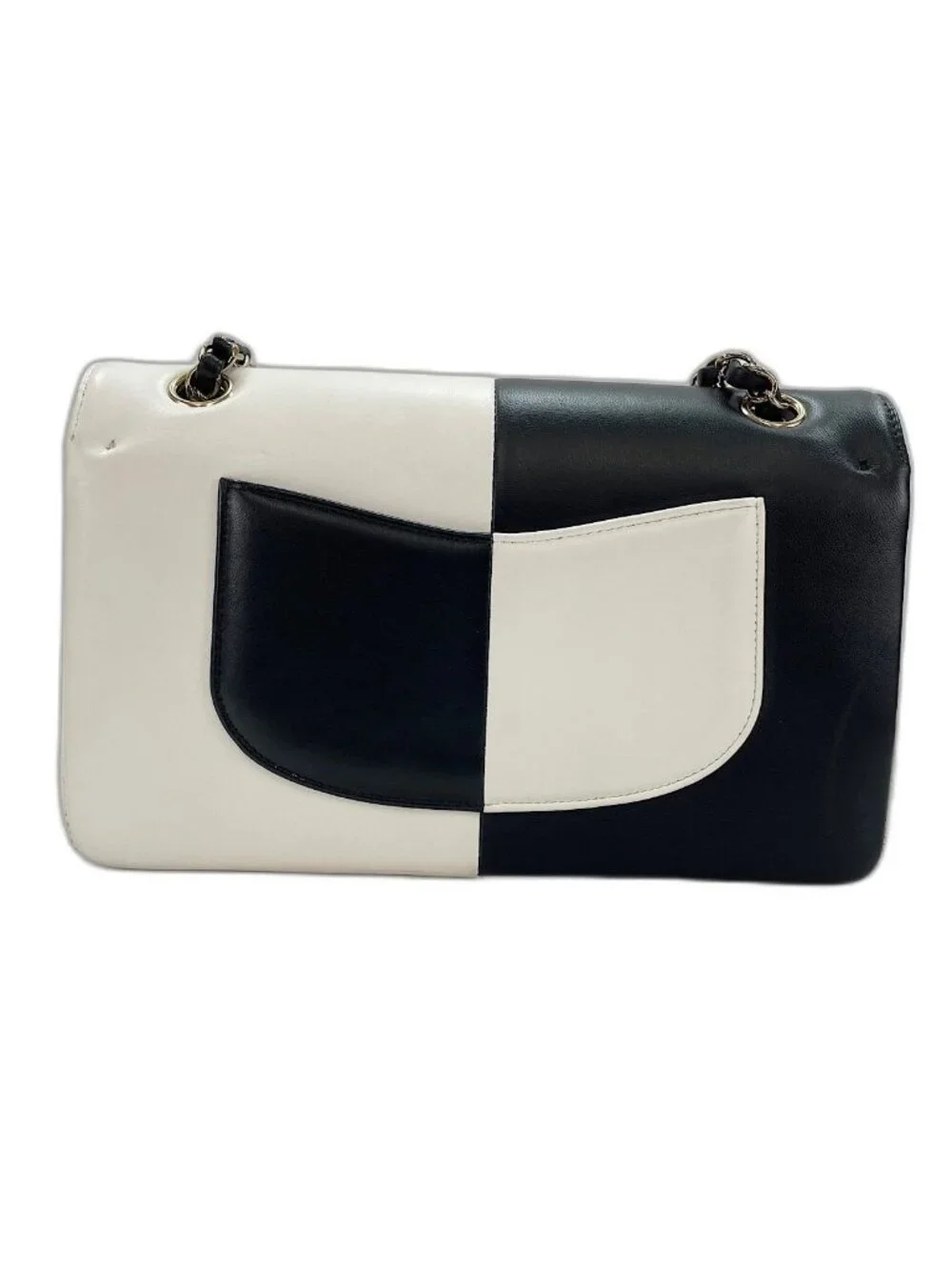 Chanel Shoulder Bag Bicolor Double Flap